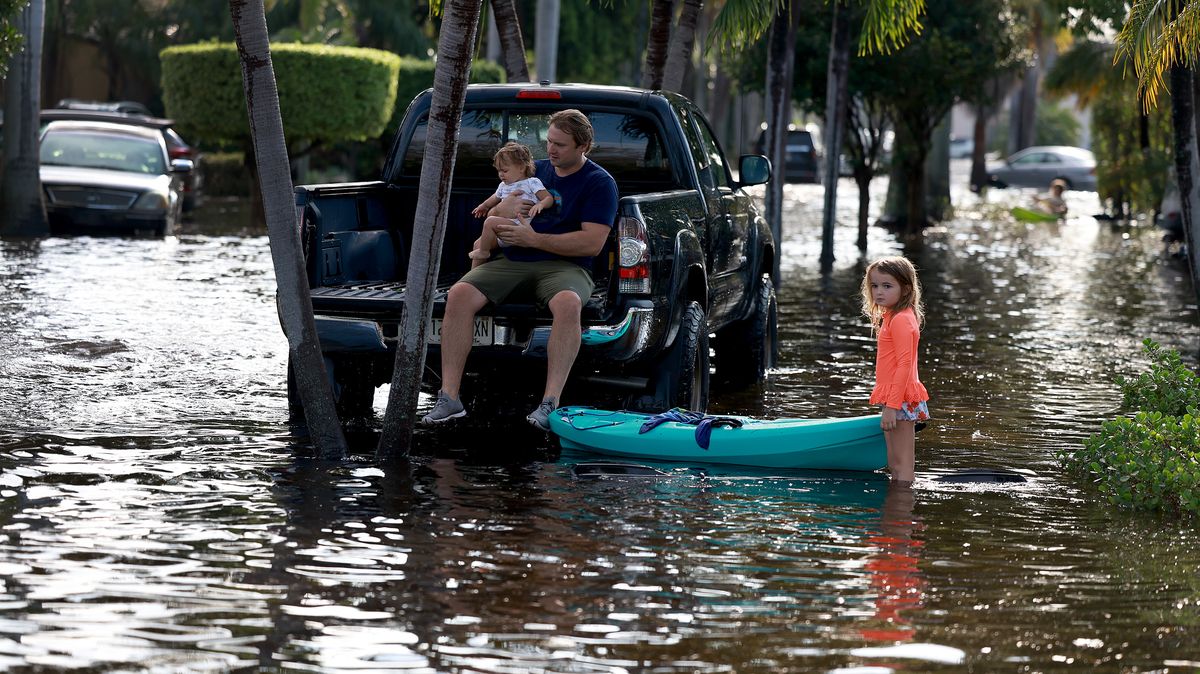 Fotky: Floridu zaplavil tisíciletý déšť